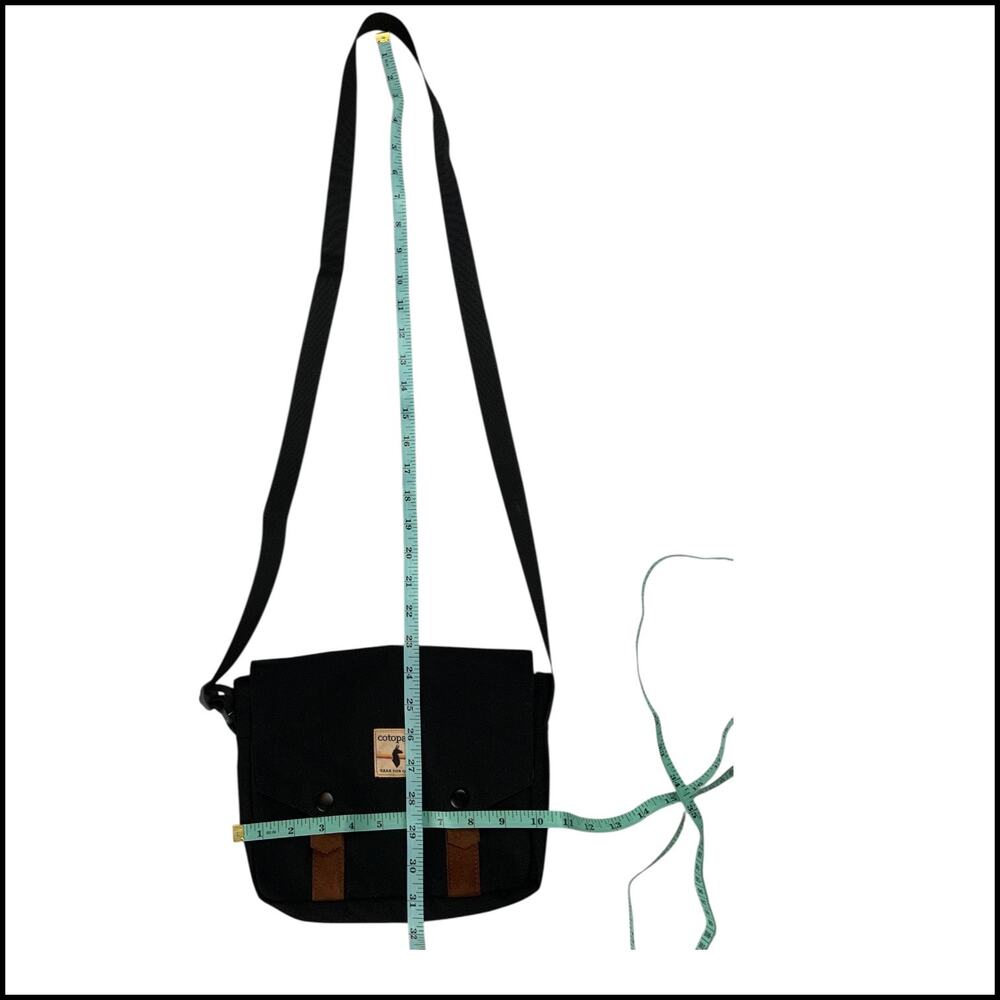 Cotopaxi Crossbody Black Canvas Leather Trim Adjustable Strap Travel Gorpcore - Picture 6 of 6